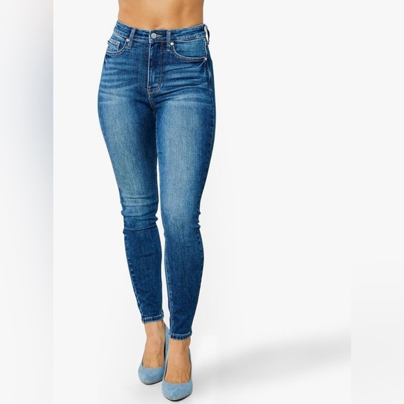 Judy Blue High Waist Tummy Control Skinny Jeans Sz 3/26 Item# 3G - Picture 1 of 9